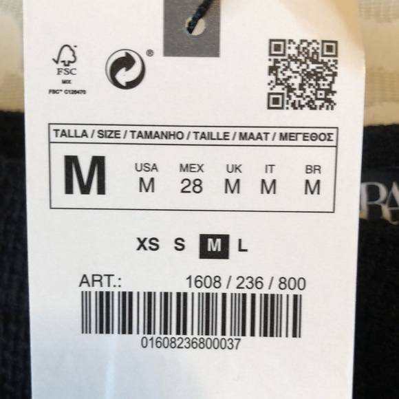 Zara Textured Buttoned Skort - Picture 10 of 10